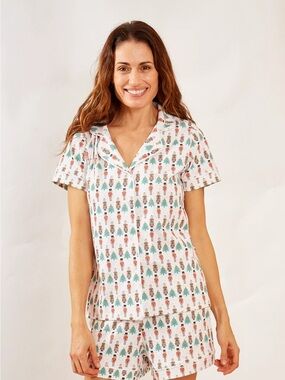Ro’s Garden Cora short pajama set- Nutcracker Holly